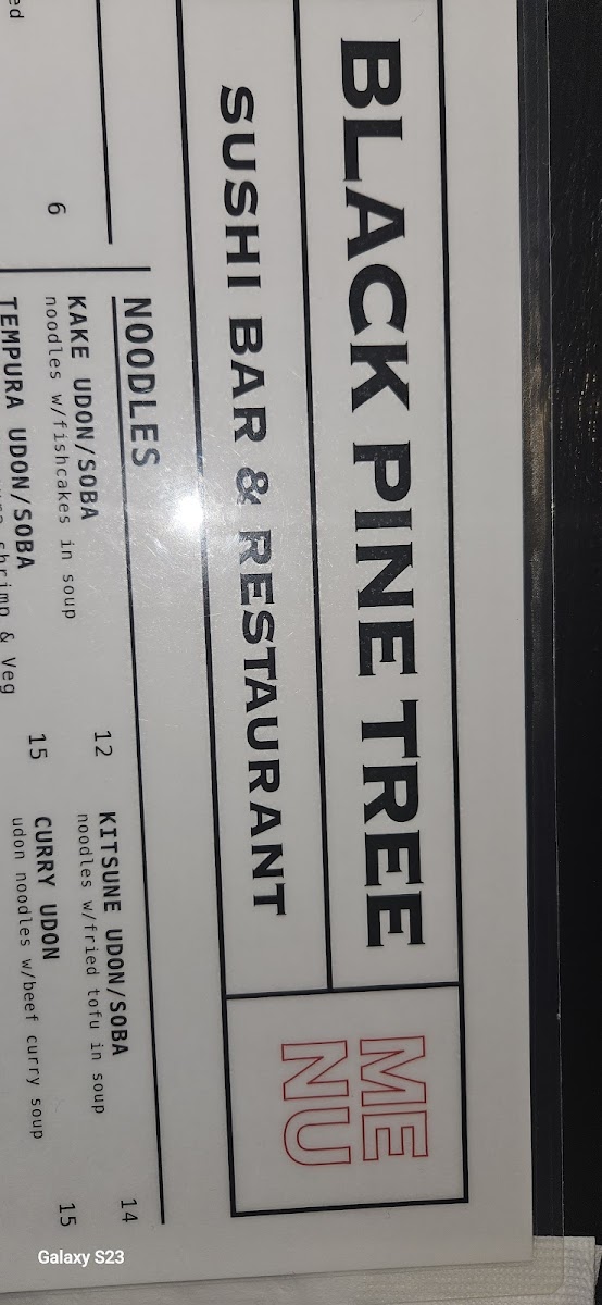 Menu Black Pine Tree Sushi Bar-10