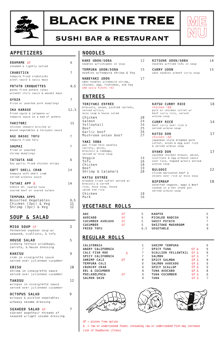 Menu Black Pine Tree Sushi Bar-2