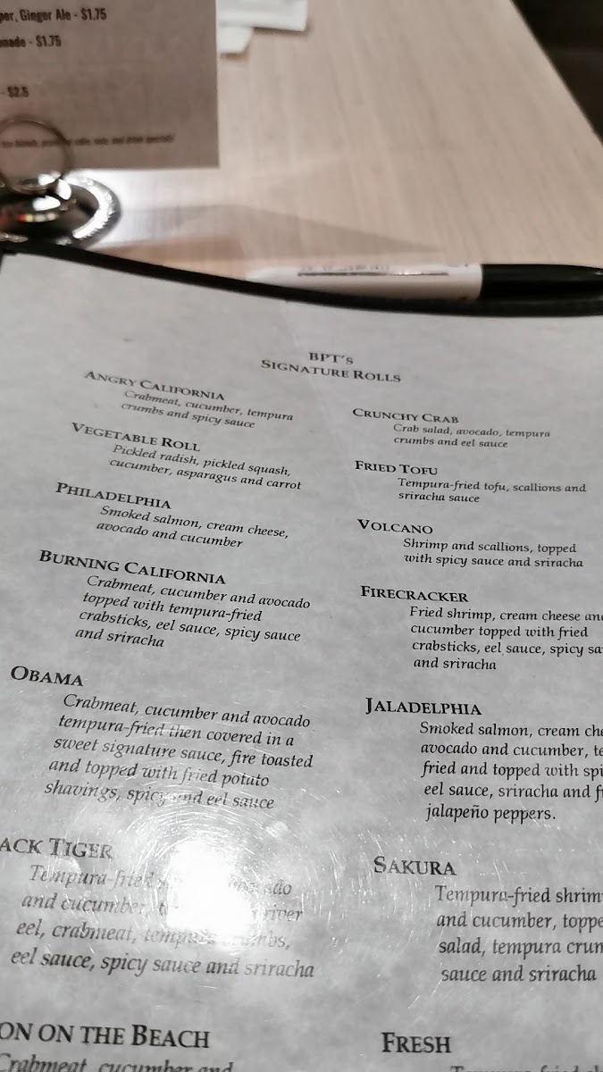 Menu Black Pine Tree Sushi Bar-5